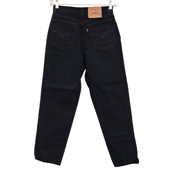 Vtg Levis 560 Y2K Jeans Womens Size 8 Regular S Loose Fit Straight Leg  Black 90 - Picture 4 of 8